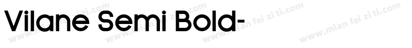 Vilane Semi Bold字体转换